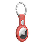 Accessoires montre et bracelet Apple Porte-clés en tissage fin AirTag - Corail - Autre vue