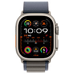 Accessoires montre et bracelet Apple Boucle Alpine Bleu pour Apple Watch 49 mm - Taille M - Autre vue