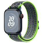 Accessoires montre et bracelet Apple Boucle Sport Nike Vert vif/Bleu pour Apple Watch  - Taille 41.mm - Autre vue