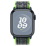 Accessoires montre et bracelet Apple Boucle Sport Nike Vert vif/Bleu pour Apple Watch  - Taille 41.mm - Autre vue