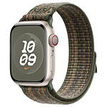 Accessoires montre et bracelet Apple Boucle Sport Nike Séquoia/Orange pour Apple Watch  - Taille 41.mm - Autre vue