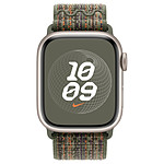Accessoires montre et bracelet Apple Boucle Sport Nike Séquoia/Orange pour Apple Watch  - Taille 41.mm - Autre vue