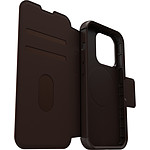 Coque et housse Otterbox Coque Strada Series Folio MagSafe Marron - iPhone 15 Pro - Autre vue