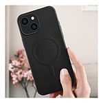 Coque et housse Akashi Coque de protection MagSafe en silicone noir- Apple iPhone 15 Plus - Autre vue