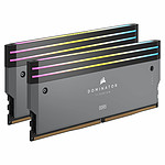 Mémoire Corsair Dominator Titanium RGB Grey - 2 x 16 Go (32 Go) - DDR5 6000 MHz - CL30 - Autre vue