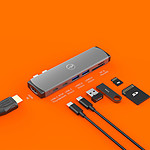 Câble USB Mobility Lab Hub Adapter USB-C 7-en-2 avec Power Delivery 100W - Autre vue