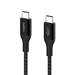 Câble USB Belkin Câble USB-C vers USB-C 240W - renforcé (noir) - 1 m - Autre vue