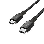 Câble USB Belkin Câble USB-C vers USB-C 240W - renforcé (noir) - 1 m - Autre vue