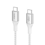 Câble USB Belkin Câble USB-C vers USB-C 240W - renforcé (blanc) - 2 m - Autre vue