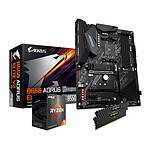 AMD Ryzen 5 5600X + Gigabyte B550 + RAM 32 Go 3200 MHz