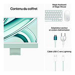 Mac et iMac Apple iMac (2023) 24" 8 Go / 256 Go Vert (MQRA3FN/A) - Autre vue