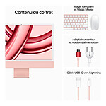 Mac et iMac Apple iMac (2023) 24" 8 Go / 256 Go Rose (MQRD3FN/A-MKPN-QWERTY-US) - Autre vue