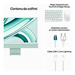 Mac et iMac Apple iMac (2023) 24" 8 Go / 256 Go Vert (MQRN3FN/A - MKPN) - Autre vue