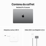 Macbook Apple MacBook Pro M3 14" Gris sidéral 24Go/1 To (MTL73FN/A-24GB-1TB-USBC96W) - Autre vue