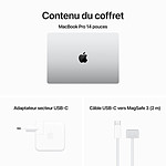 Macbook Apple MacBook Pro M3 14" Argent 16 Go/512 Go (MR7J3FN/A-16GB) - Autre vue