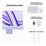 Mac et iMac Apple iMac (2023) 24" 8 Go / 256 Go Mauve (Z19P-FR) - Autre vue