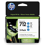 Cartouche d'encre HP DesignJet 712 (3ED77A) - Cyan x3 - Autre vue
