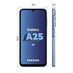 Smartphone Samsung Galaxy A25 5G (Bleu) - 128 Go - Autre vue