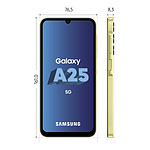 Smartphone Samsung Galaxy A25 5G (Lime) - 256 Go - Autre vue