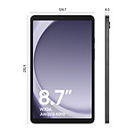 Tablette Samsung Galaxy Tab A9 8.7" SM-X115NZAAEUB (Graphite) - WiFi - 4G - 64 Go - Autre vue