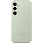Coque et housse Samsung Étui Smart View Vert avec porte-carte - Galaxy S24+ - Autre vue