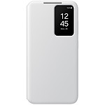 Coque et housse Samsung Étui Smart View Blanc avec porte-carte - Galaxy S24 - Autre vue
