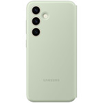 Coque et housse Samsung Étui Smart View Vert avec porte-carte - Galaxy S24 - Autre vue