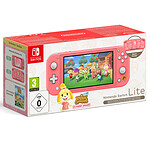 Console Switch Pack Nintendo Switch Lite - Corail + Animal Crossing : New Horizons (Maria Hawai) - Autre vue
