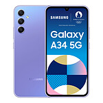 Smartphone reconditionné Samsung Galaxy A34 5G (Lavande) - 128 Go · Reconditionné - Autre vue