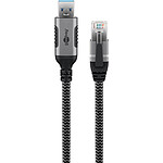 Câble RJ45 Goobay Câble Ethernet USB-A 3.0 vers RJ45 CAT 6 FTP - M/M - 2 m - Autre vue