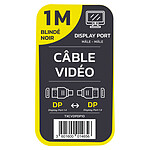 Câble DisplayPort TEXTORM Câble DisplayPort 1.4 blindé - Mâle/Mâle - 1 m - Autre vue
