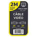 Câble DisplayPort TEXTORM Câble DisplayPort 1.4 blindé - Mâle/Mâle - 2 m - Autre vue