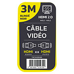 Câble HDMI TEXTORM Câble HDMI 2.0 blindé - Mâle/Mâle - 3 m - Autre vue