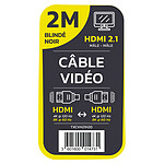 Câble HDMI TEXTORM Câble HDMI 2.1 blindé - Mâle/Mâle - 2 m - Autre vue