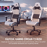 Fauteuil / Siège Gamer Corsair T3 RUSH - Gris/Blanc - Autre vue