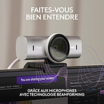 Webcam Logitech MX Brio - Gris pâle - Autre vue