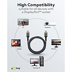 Câble DisplayPort Goobay Plus Câble DisplayPort 1.4 8K - 1 m - Autre vue