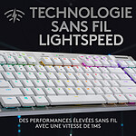 Clavier PC Logitech G915 TKL Lightspeed - GL Tactile - Blanc - Autre vue