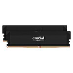 Mémoire Crucial Pro Overclocking - 2 x 32 Go (64 Go) - DDR5 6000 MHz - CL40 - Noir  - Autre vue