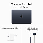 Macbook Apple MacBook Air M3 15 pouces (2024) Minuit 8Go/512 Go (MRYV3FN/A) - Autre vue