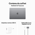 MacBook Apple MacBook Air M3 15 pouces (2024) Gris sidéral 24Go/512 Go (MC9H4FN/A) - Autre vue