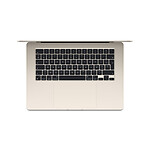 Macbook Apple MacBook Air M3 15 pouces (2024) Lumière stellaire 8Go/256 Go (MRYR3FN/A-70W) - Autre vue