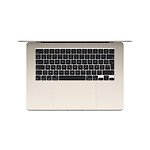 MacBook Apple MacBook Air M3 15 pouces (2024) Lumière stellaire 24 Go/512 Go (MC9K4FN/A) - Autre vue