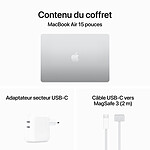 Macbook Apple MacBook Air M3 15 pouces (2024) Argent 16Go/512 Go (MXD23FN/A) - Autre vue