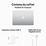 MacBook Apple MacBook Air M3 15 pouces (2024) Argent 16 Go/256 Go (MC9E4FN/A) - Autre vue