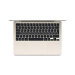 MacBook Apple MacBook Air M3 13 pouces (2024) Lumière stellaire 16 Go/256 Go (MC8J4FN/A) - Autre vue