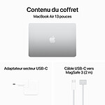 Macbook Apple MacBook Air M3 13 pouces (2024) Argent 8Go/256 Go (MRXQ3FN/A) - Autre vue