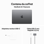 Macbook Apple MacBook Air M3 13 pouces (2024) Gris sidéral 8Go/256 Go (MRXN3FN/A) - Autre vue