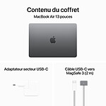 MacBook Apple MacBook Air M3 13 pouces (2024) Gris sidéral 24 Go/512 To (MC8M4FN/A) - Autre vue