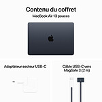Macbook Apple MacBook Air M3 13 pouces (2024) Minuit 8Go/256 Go (MRXV3FN/A)  - Autre vue